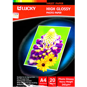 A4TCY ʐ^p20(LUCKY HIGH GLOSSY PHOTO PAPER A4)
