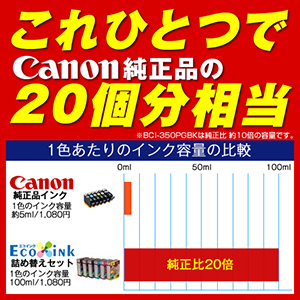 BCI-351GY グレー〔キヤノン/Canon〕対応 詰め替えセット グレー【あす着】【メール便不可】