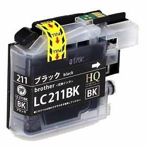 LC211BK【ブラザー/brother】対応 互換インクカートリッジ ブラック【DM便送料無料】 残量表示OK