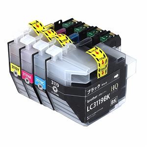 LC3119-4PK【ブラザープリンター対応】対応 互換インクカートリッジ 4色パック インク残量表示OK brotherプリンター用