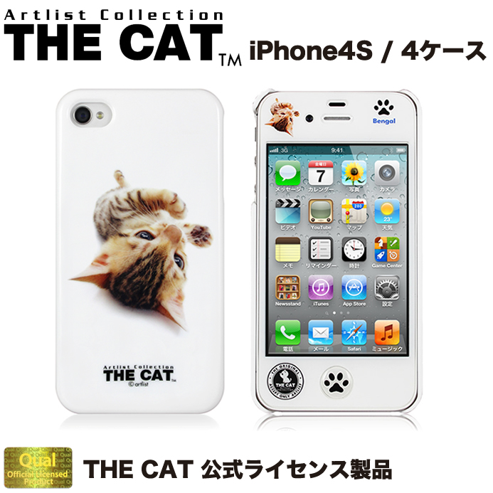 iPhone4S ケース / iPhone4S ねこ 【THE CAT 公式ライセンス製品】 THE 